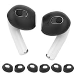 AHASTYLE Apple AirPods 3 silikonskydd, 3 par - Svart