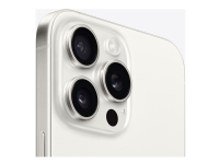 Apple iPhone 15 Pro Max - 5G smartphone - dual-SIM / Internal Memory 256 GB - OLED-skärm - 6.7 - 2796 x 1290 pixels (120 Hz) - 3 st. bakre kameror 48 MP, 12 MP, 12 MP - front camera 12 MP - vitt titan