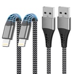 Iphone Charger Cable 2M 2Pack, Mfi Certified USB to Lightning Cable 2M Iphone Ch