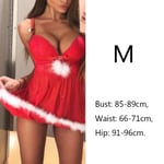 Sexy Lingerie Dress Red Christmas Babydoll M