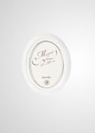 Ram Estancia Mozart Oval Vit - 18x24 cm