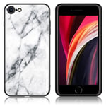 Fantasy Marmor iPhone SE 2020 skal - Vit