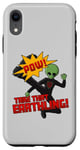 Coque pour iPhone XR Super-héros comique extraterrestre | Prends ce Terrien !