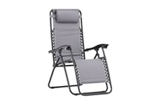 Venture Home Vulcano Solstol Grå/Svart, 2-pack Grå/Svart