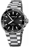 Oris 01 733 7730 4134-07 8 24 05PEB Aquis Sort/Stål Ø43.5 mm