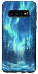 Galaxy S10 Aurora Borealis Hiking Outdoor Hunting Forest Case
