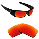 Hawkry SaltWater Proof Fire Red Replacement Lenses for-Oakley Gascan -Polarized