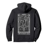 The Hanged Man Tarot Card Gothic Halloween Horror Back Print Pullover Hoodie