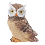 Creativ Polyresin Figur - Uggla 3,5 cm Brun