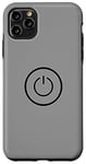 Coque pour iPhone 11 Pro Max Arrêt du bouton Power Icon Player On and Off