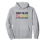 Sorry I'm Late My E-Scooter Was Charging, Electric Scooter Pullover Hoodie
