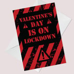 Novelty Lockdown Valentines Day Card For Boyfriend Girlfriend Husband Wife Funny