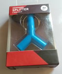 BLUE SPLITTER GOJI Audio Earphone Splitter Headphone Jack 3.5mm Adapter Keyring