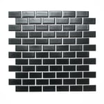 mosaik ws architecture brick uni black matt 2,3x4,8x0,6
