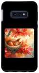 Galaxy S10e Sleeping Squirrel In Leafy Nest, In Autumn Tree. Leaves Cozy Case
