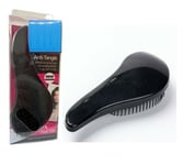 Genuine DTangler Easy Teaser Anti Tangle Hair Brush for Painless Brushing BLACK