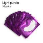 Grafting Eyelash Pad Eye Mask Gel Patch Light Purple 10 Pairs