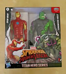 Marvel Iron Man Venomized Hulk Action Figure Titan Hero Series 2 Pack Spider Man