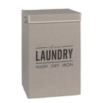 Esbada skittentøykurv 62l lysbeige lin laundry