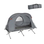 Rootz 4-i-1 campingtältsats - Campsäng - Campingsäng - Sovsäck - Slitstark Oxford-nylon - Enkel transport - Myggskydd - 194cm x 147cm x 87cm