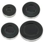 SPARES2GO (Non Universal) Gas Burner Crown and Flame Cap Kit for Whirlpool Hob Oven Cookers (Small, 2 Medium, Large)