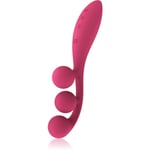 Satisfyer TRI BALL vibrator med klitorisstimulator Red 23,6 cm