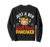 Cute Pancake Art Men Boys Pancake Maker Flapjack Pancakes Sweatshirt
