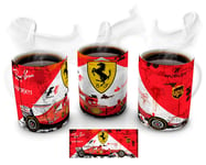 Mugtime (TM) - Ferrari F1 Formula One Retro can Oil car Coffee Tea Mug Ceramic Cup - 330ml 11oz
