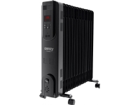 Camry | Oljefylt radiator med fjernkontroll | CR 7814 | Oljefylt radiator | 2500 W | Antall effektnivåer 3 | Egnet for rom opp til m² | Svart