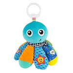 LAMAZE Salty Sam the Octopus Baby Toy, Clip On Baby Pram Toy & Pushchair Toy, Newborn Sensory Toy for Babies Boys & Girls From 0 - 6 Months, Multi, 19.05 x 11.43 x 19.05 cm