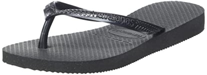 Havaianas Slim Black Flip-Flop, 7 UK Child