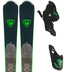 ROSSIGNOL Pack ski Rossignol Experience 80 Carbon + Xpress 11 Gw B83 Black Green 24 Homme Gris / Bleu Vert taille 182 2024
