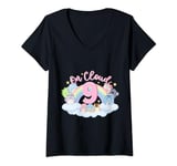 Womens On Cloud Nine 9th Birthday Squish Squad Mallow Girls Kids V-Neck T-Shirt