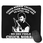 Chuck Norris April Fools Quote Customized Designs Non-Slip Rubber Base Gaming Mouse Pads for Mac,22cm×18cm， Pc, Computers. Ideal for Working Or Game