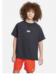Nike Athletics Older Boys Dri-fit T-shirt - Black/White, Black/White, Size M=10-12 Years