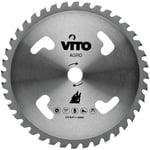 Vito Garden - Lame de coupe pour débroussailleuse 40 dents Diam 255mm en Tungstène Alesage 25.4 vito