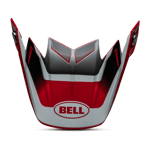 Bell Moto-9 Flex MX-hjälmskärm Vit-Röd