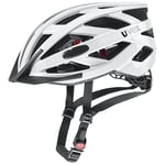 uvex i-vo 3D - Lightweight All-Round Bike Helmet for Men & Women - Individual Fit - Upgradeable with an LED Light - White - 52-57 cm