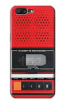 Red Cassette Recorder Graphic Case Cover For OnePlus 5