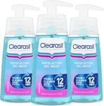 Clearasil Ultra Rapid Action Gel Wash, Unclog Pores for a Visibly Clearer Skin,
