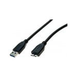 exertis Connect Cordon USB 3.0 type A / micro B noir - 3,0 m (532475)