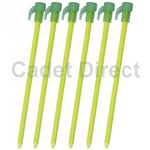 Fluorescent Tent Pegs (Pack of 6)
