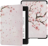 QIYI Kindle Paperwhite Case Fits 10th Generation 2018 Released eBook Reader Covers Smart Accessories Kindle Covers PU Leather Kindle Paperwhite 4 Cases - Cherry Blossom