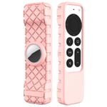 Apple TV 4K Siri Remote 2021 etui + Airtag - Pink