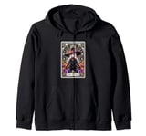 The Witch Tarot Card Halloween Gothic Occult Magic Zip Hoodie