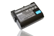 vhbw batterie compatible avec Nikon D500, D600, D610, D7000, D7100, D7200, D750 appareil photo DSLR (1400mAh, 7V, Li-Ion) avec puce d'information