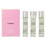 Women's Perfume Set Chanel EDT 3 Pieces Chance Eau Fraiche