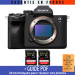 Sony Alpha 7 IV Nu + 2 SanDisk 64GB Extreme PRO UHS-II SDXC 300 MB/s + Guide PDF ""20 TECHNIQUES POUR RÉUSSIR VOS PHOTOS