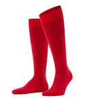 FALKE Men's Airport M KH Wool Cotton Long Plain 1 Pair Knee-High Socks, Red (Scarlet 8120), 11.5-12.5
