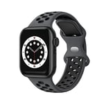 VIGTMO Compatible pour Bracelet Apple Watch 44mm 42mm 45mm, Bracelet de Remplacement Compatible avec iWatch Séries 7 (45mm) SE Séries 6/5/4 (44mm) Séries 3/2/1 (42mm) –Le noir